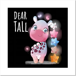 Giraffe Stars Cute Posters and Art